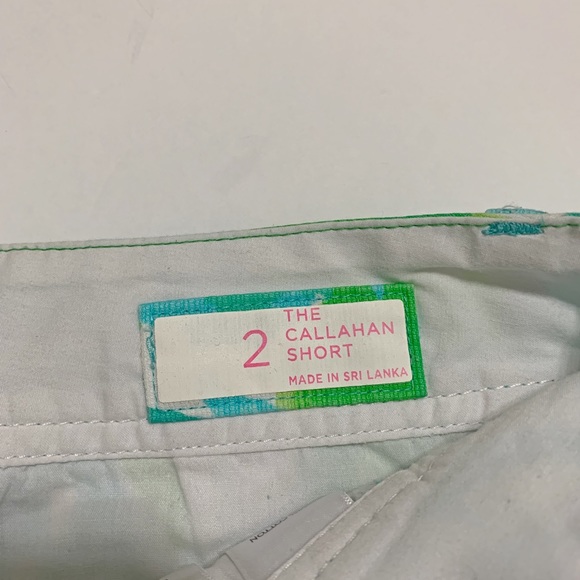 Lilly Pulitzer Callahan Shorts - Poolside Blue Rose First Impression - Size 2 - Picture 6 of 8